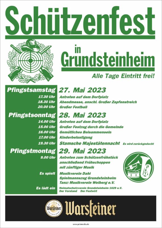 Plakat Schützenfest 2023