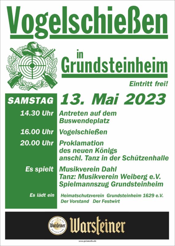 Plakat Vogelschießen 2023